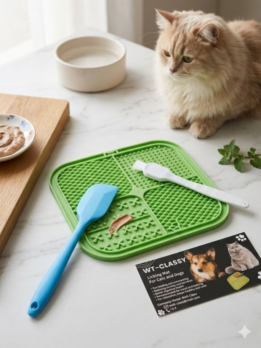 WT&CLASSY Dog & Cat Licking Mat Set